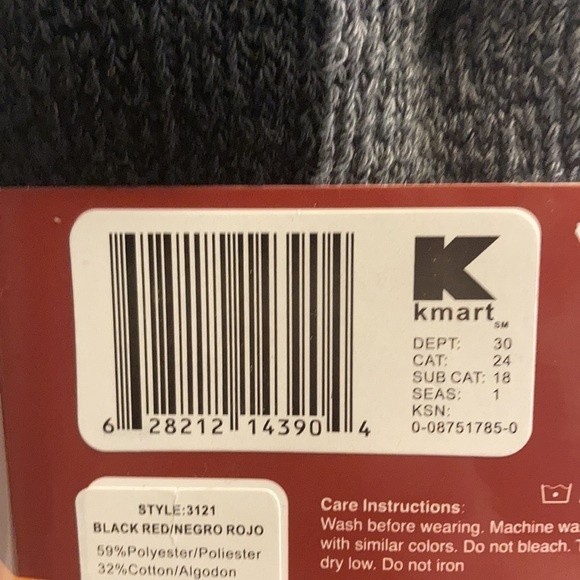 Kodiak Technical Men's Socks Black Red Heavy Cushion Arch Support - Picture 9 of 14